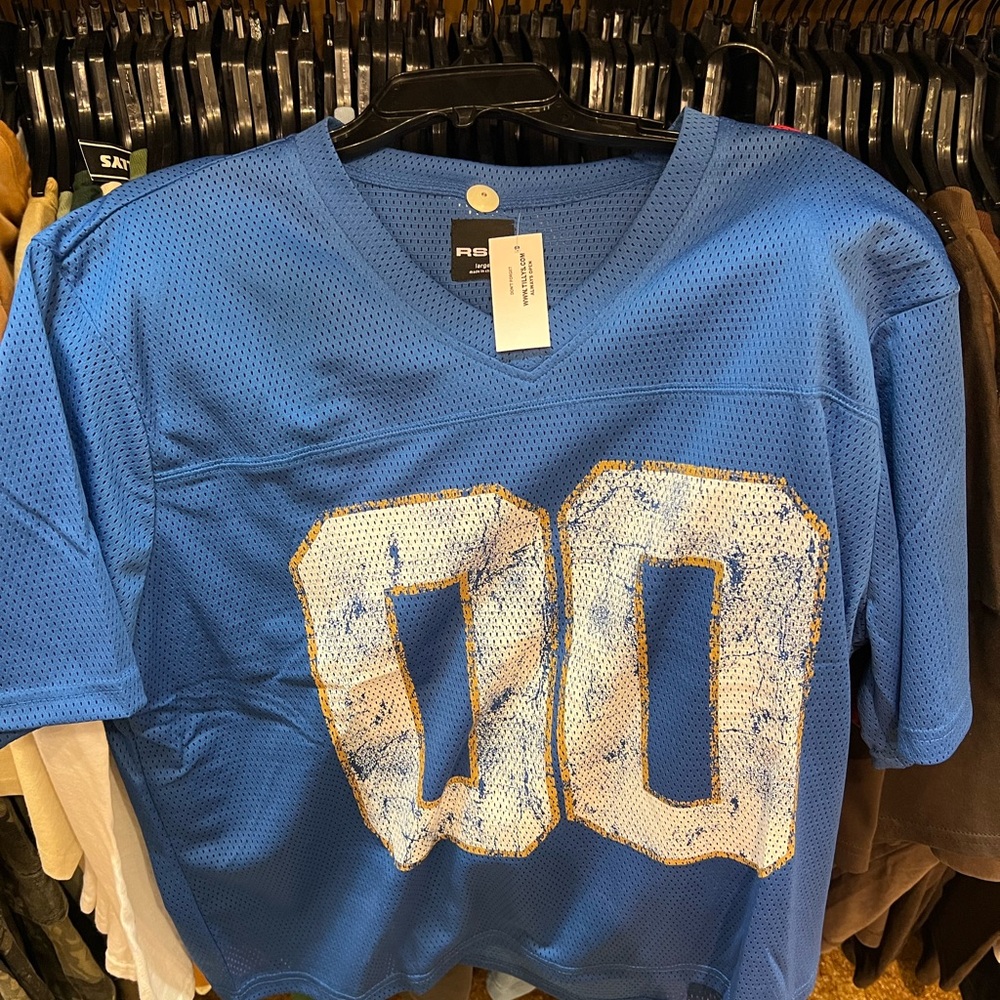 RSQ Blue Mesh Kids Jersey Top